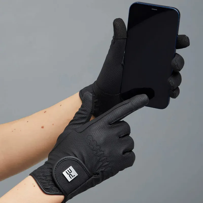 Premier Equine Metaro Ladies Riding Gloves - Black-1